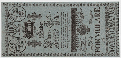 Wiener-Stadt-Banco-Zettel.  50 Gulden 1784.