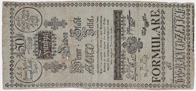 Wiener-Stadt-Banco-Zettel.  25 Gulden 1784.