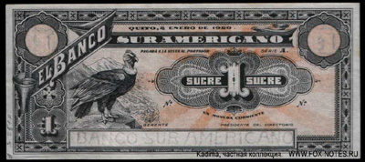 Banco sur Americano.  1  1920  