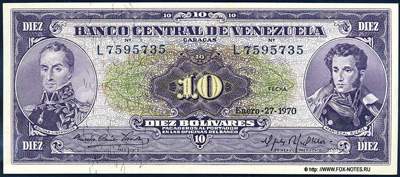 Banco Central de Venezuela.  10  1970