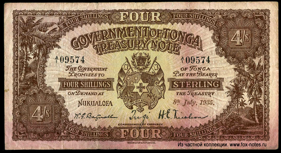  GOVERNMENT OF TONGA 4  1935