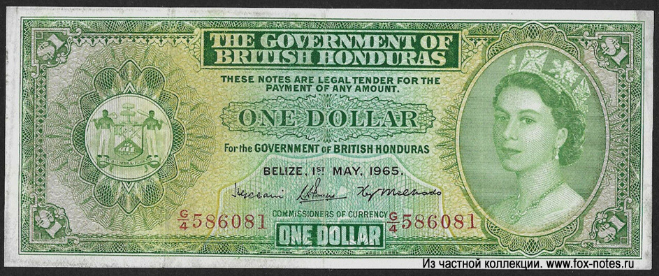 Government of British Honduras 1 Dollar 1965