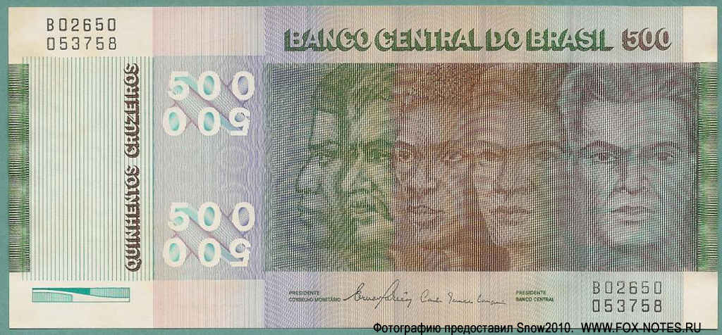  Banco Central do Brasil. 500  1980