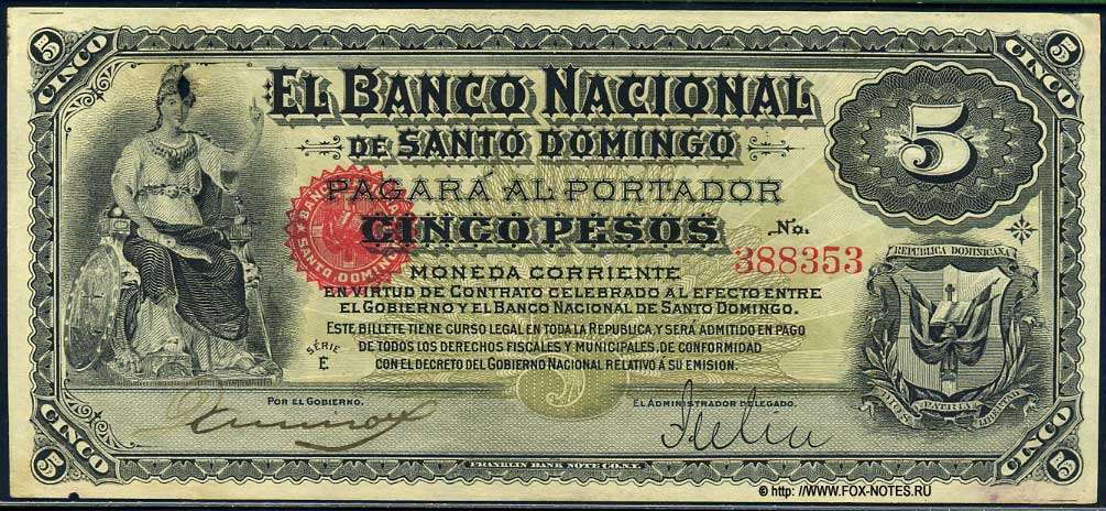 El Banco Nacional de Santo Dominicano 5  1889