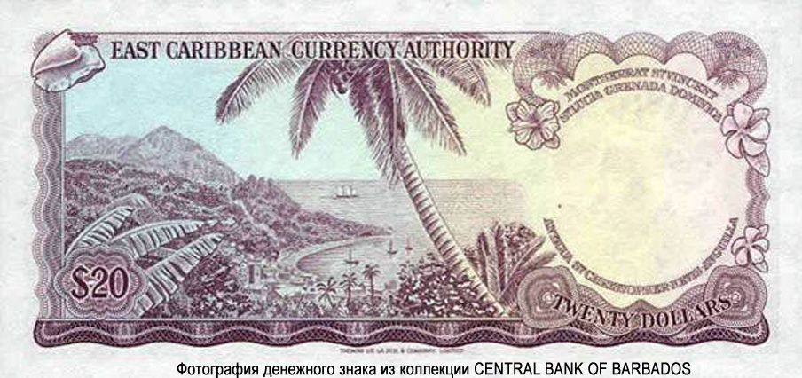 East Caribbean Currency Authority 20 Dollars 1965