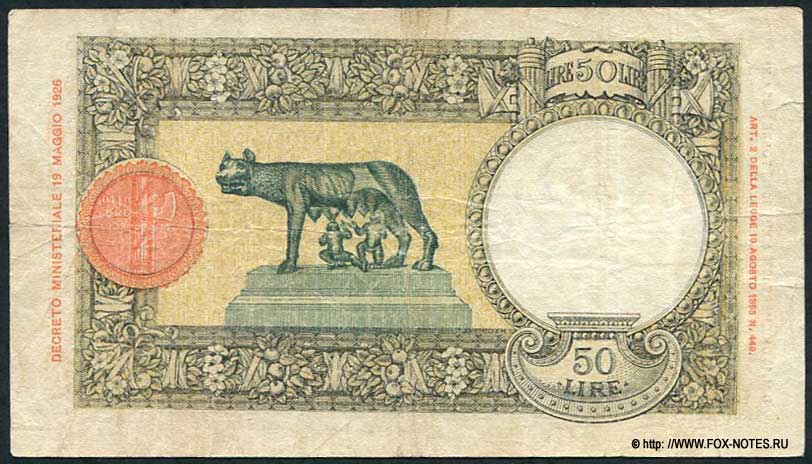  Banca d'Italia 50  1936