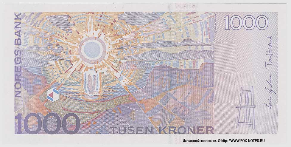 Norges Bank 1000 Kroner 2004 Seddelutgave VII
