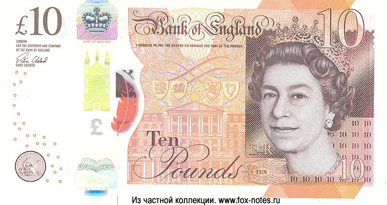 Bank of England 10 Pounds 2018