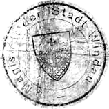 германская печать с большим гербом в двойном круге