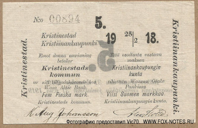 . Kristinestads kommun.  5   1918. 