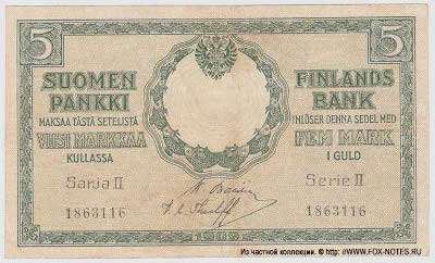 5    1909.  5 (  , 1918 ). Sarja II - Series II. 