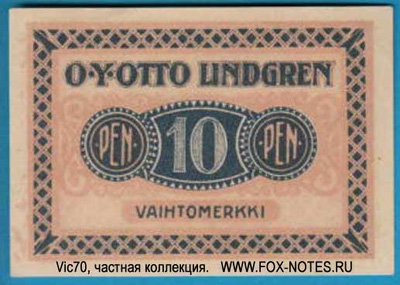 O.Y. Otto Lindgren 10 Penny