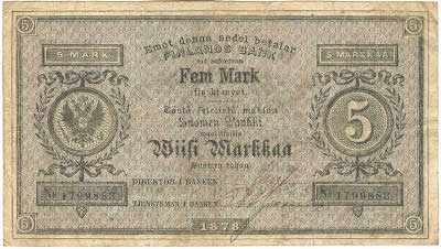   .   (Suomen Pankki, Finlands Bank).  5    1878