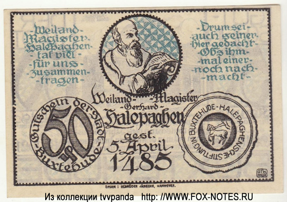 Stadt Buxtehude Notgeld 25 Pfennig 1921