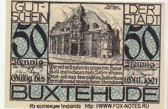 Stadt Buxtehude Notgeld 25 Pfennig 1921