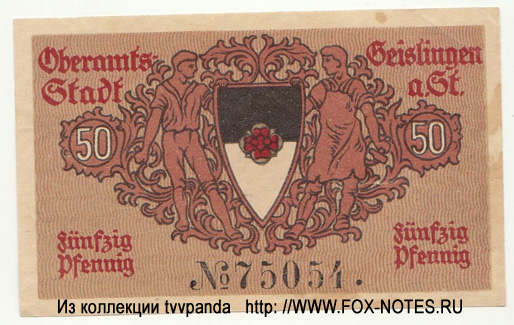 Geislingen. 50 Pfennig. Notgeld. 1918