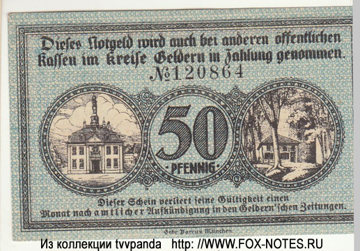 Stadt Geldern 50 Pfennig 1918 ()