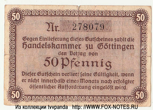 Göttingen 50 Pfennig 1917 (Notgeld)