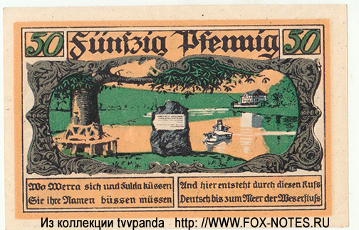 50 Pfennig 1921 Hann. Münden Notgeld
