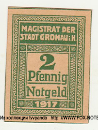 Magistrat der Stadt Gronau Notgeld 2 Pfennig 1917