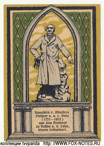 Gemeinde Frücht 75 Pfennig 1921