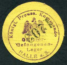 Offizier - Gefangenenlager Halle a. S. 50 Pfennig 1916. Gutschein. 1. Juni 1916.