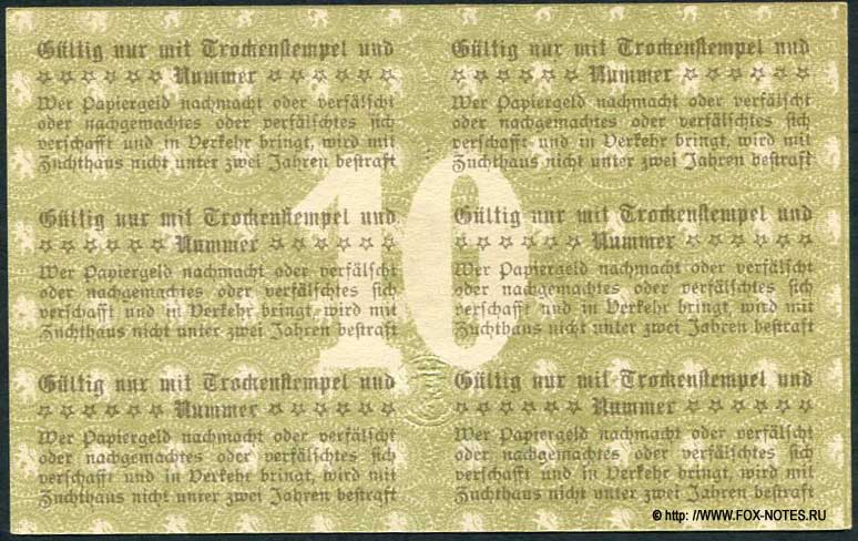 Stadt Pößneck 10 Mark 1918 Notgeld