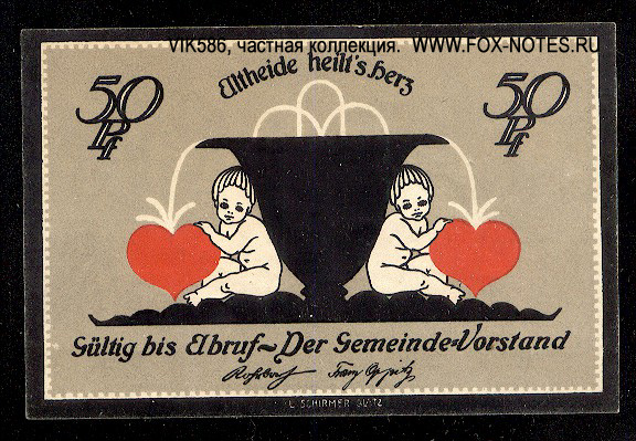 Notgeld der Gemeinde Altheide 50 pfennig 1921