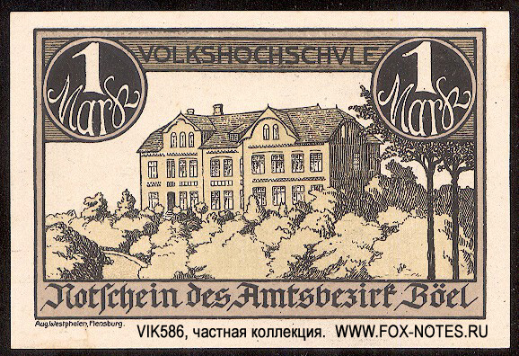 Amtbezirk Böel 1  1921 