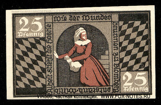 Bergstadt Blomberg i.L. Notgeld 25 pfennig 1921