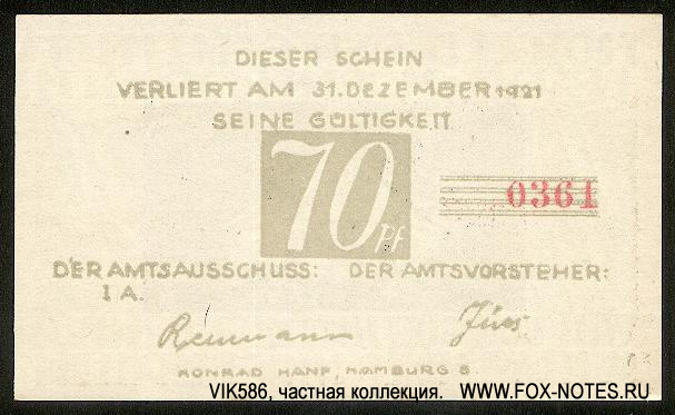 Notgeld der Gemeinde Brande-Hörnerkirchen. ND(1921