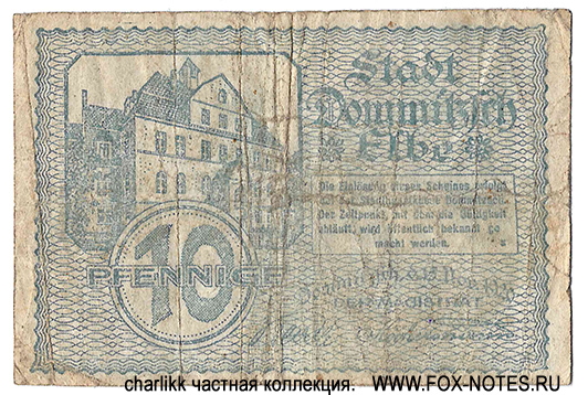 Stadt Dommitzsch a. Elbe 10 Pfennig 1920