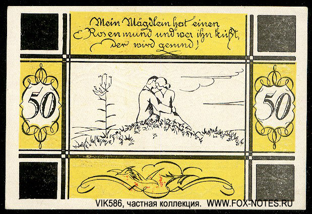 Gemeinde Bilsen. 50 pfennig 1921 notgeld