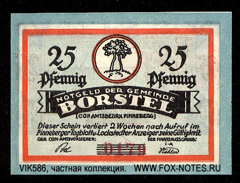 Gemeinde Borstel 25  1921 