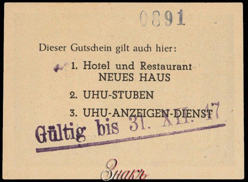 KUF GMBH - Hannover, Georgstr. 11 - 10 Rpf. 1947.