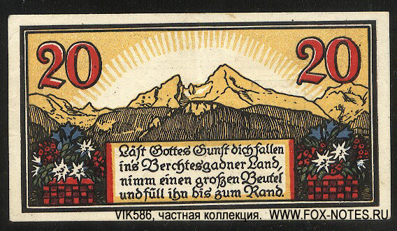 Markt Berchtesgaden 20 Pfennig 1920