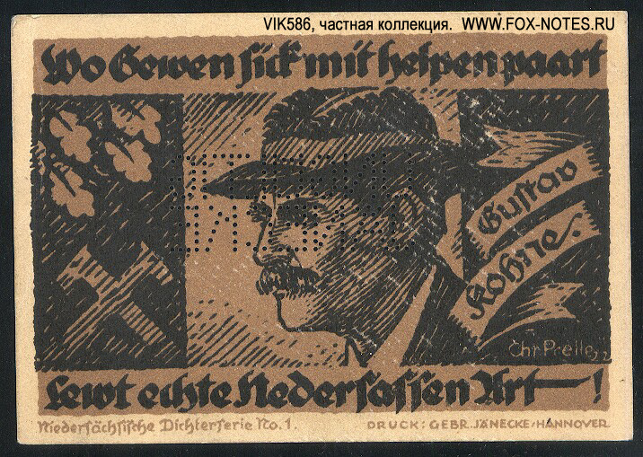 Provinzial-Ausschuss Hannover 20 Mark 1922