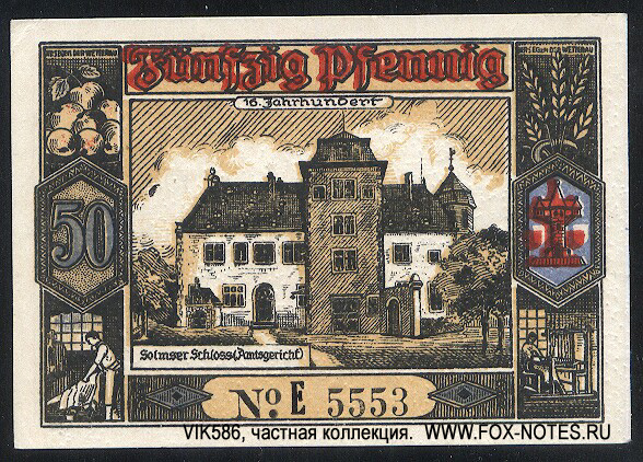 Notgeld der Stadt Butzbach/ Gutschein. 50 pfennig 6.05.1921