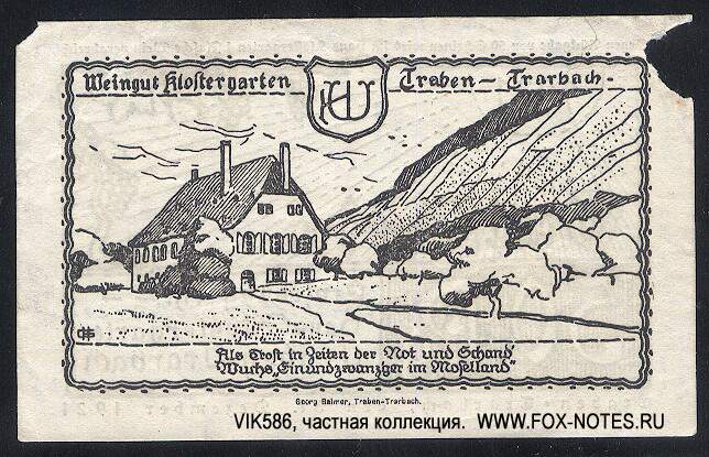 Haus Klostergarten 50 pfennig 1921