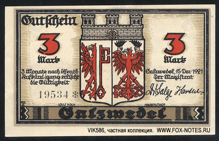 Stadt Salzwedel 3  1921 