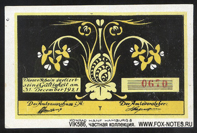 Schein. 1921 - 31.12.1921 / Notgeld der Gemeinde Bokelsess