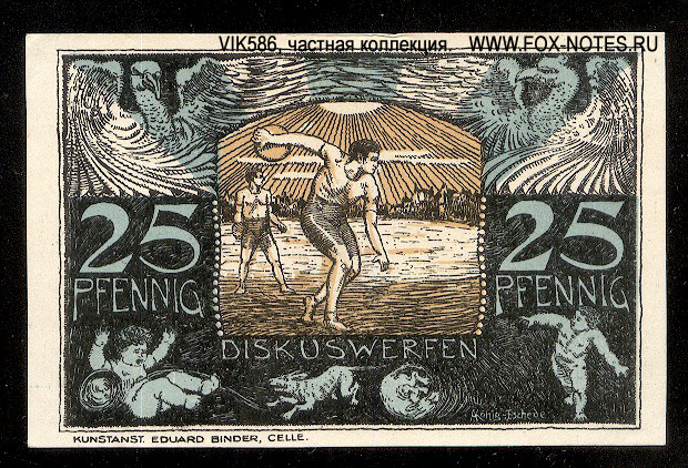 Celle Sportverein Eintracht 25 pfennig 1921 Notgeld