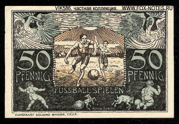 Celle Sportverein Eintracht 75 pfennig 1921 Notgeld