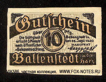 Ballenstedt 10  1921 