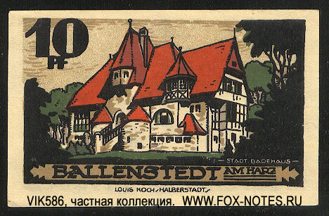 Stadt Ballenstedt 10  1921 
