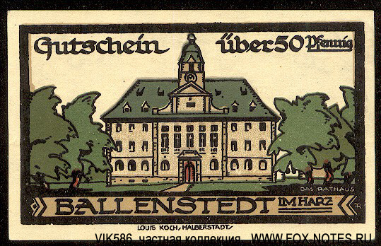 Ballenstedt 50  1921 