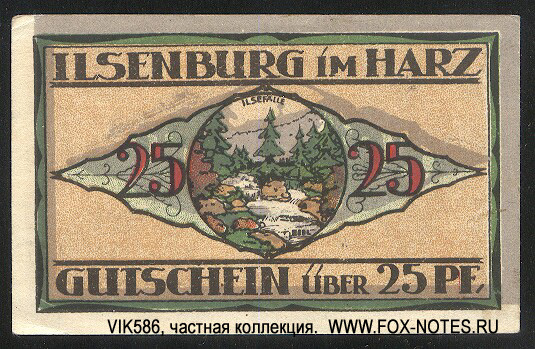 Stadt Ilsenburg 25 Pfennig 1921