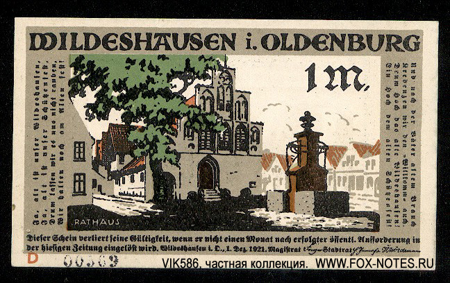 Stadt Wildeshausen 1  1921 