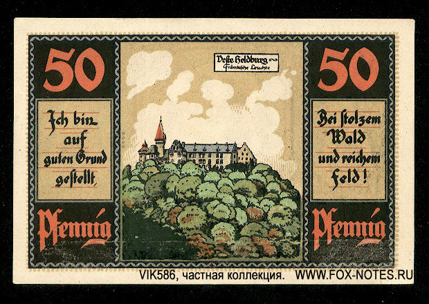 Notgeld der Stad Heldburg. 50 pfennig 1921.