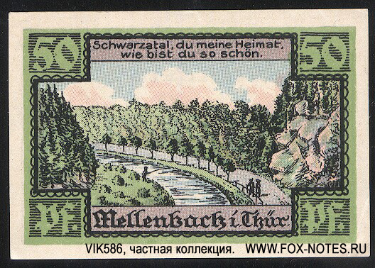 Gemeinde Mellenbach 50 Pfennig 1921
